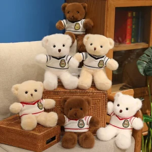 30CM High Quality Sweater Bear Doll Plush Toy Hug Bear Doll  Birthday Gift Pillow Furry Bear Home Living Room Bedroom Decor