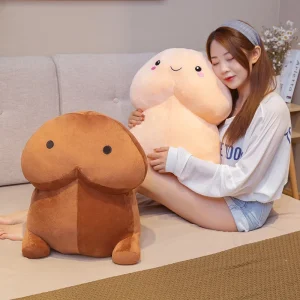 1pc 20CM Cute Penis Plush Toy Pillow Sexy Soft Toy Stuffed Funny Cushion Simulation Lovely Christmas Gift for Girlfriend Lover